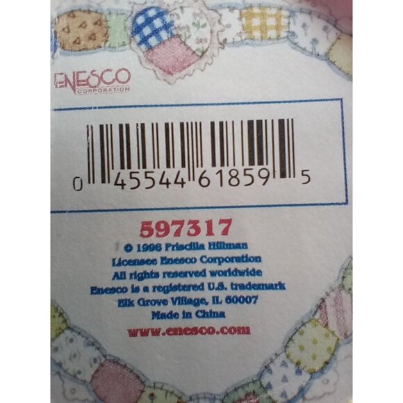 Ava Teddy Bear Cherished Teddies Sitting Plush Pink Ribbon Enesco 8 Inch 597317 - Picture 10 of 14